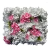 Dekorativa blommor 40x60 cm Artificial Flower Encryption Hydrangea Rose Wall Panels Diy Wedding Backdrop Decoration Fake