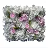 Dekorativa blommor 40x60 cm Artificial Flower Encryption Hydrangea Rose Wall Panels Diy Wedding Backdrop Decoration Fake