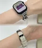 Masowe opaska ze skóry nierdzewnej do Apple Watch Series 8 7 6 41 45 mm Bransoletka w stylu paska do iWatch Ultra 65 4 3 SE Pasp