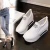 Dress Shoes Sepatu Platform Putih Kasual Wanita Hak Tersembunyi Sneakers untuk Wedges Penambah Tinggi 230516