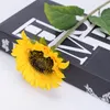 Decorative Flowers Sunflower Flower Bouquet Artificial Home Decor Wedding Table Decoration Daisies Room Party Gift