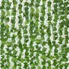 Inne imprezy imprezowe dostawy 12PCS 26M/84ft Ivy sztuczne rośliny Decor Decor WEALL WAKING WIĘCE WIĘCE Zielone Liście Garland Liście DIY na wesele pokój 230516