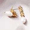 Dangle Earrings YS Baroque Freshwater Pearl Thread Stainless Steel Wholesale Free Of Gifts