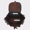 Backpack Feminino Crazy Horse Couather Retro Lazer Viagem Boleteira de ombro de ombro Deraque o balde de corda