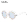 Sunglasses 1PC Retro Daisy For Adults Round Frame Flower Sun Protection Glasses Fashion Novel Disco Festival Party Shades