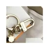 Keychains Lanyards High Quality Fashion Woman Mans Qualtiy Alloy Fashionable Handmade Keychain Stylish Key Buckle With Box Drop De Dhxjr