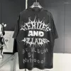 Männer T Shirts Straße Kreative Abstrakte Flamme Charakter Gedruckt T-shirt Männer Frauen Shirt Kurzarm Hip-Hop Top Tees