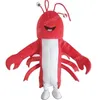 Performance Red Shrimp Mascot Costume de alta qualidade Festival Vestido Halloween natal unissex Outdoor publiciture traje de roupa