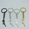 Keychains Trendy Pole Dancer Key Chains Strip Gift för Bachelorette Party Women Keyring Figure Jewellery3172