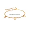 Charm Armbänder 5 stücke Einfache Persönlichkeit Zweig Ring Diamant Pfeil Kombination Einstellbare Manschette Offenes Armband Stapelbare Wrap Set Damen Dhkyt