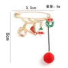 Broschen Weihnachten Kreative Baum Elch Ball Emaille Nadel Strumpf Rote Brosche Kleidung Revers Rucksack Schmuck Geschenke Für Freunde