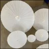 Regenschirme, 60 Stück, Braut- und Hochzeitssonnenschirme, weiße Papierschirme, Schönheitsartikel, chinesischer Mini-Handwerksschirm, Durchmesser 60 cm, Drop-Lieferung, 2 Dhyny