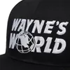 Gorras de béisbol El mundo de Wayne Gorra negra Gorra de béisbol Estilo de moda Cosplay Gorra de camionero bordada Gorra de malla unisex Tamaño ajustable 230302