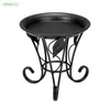 Home garden Decorative European Tall Plant Stand Mini Metal Flower Pot Holder black iron plant pot stand with plate
