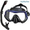 Máscaras de mergulho JoyMaysun Snorkel de mergulho profissional máscara de mergulho e snorkels Óculos de óculos de mergulho nadando de sonho de sopro de respiração fácil de mergulho 230515