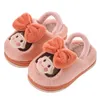 Slipper Children's Cotton Slippers Söta prinsessaflickor inomhus hem anti-glid värme baby bomulls tofflor barnskor 230516