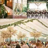 Autres fournitures de fête d'événement 12PCS 26M / 84FT Lierre Plantes Artificielles Décor À La Maison Tenture Vignes Vert Faux Feuilles Guirlande Feuilles Bricolage Pour Salle De Fête De Mariage 230516