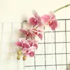 Dekorativa blommor stor orkidé verklig touch latex konstgjorda flores artificiales vit orkidéer heminredning lägenhet dekorera
