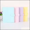 Anteckningar 12 Styles A6 Leather Notebook Binder Creative Notepad er Simple Portable Diary Case School Office Supplies Drop Delivery Bu DHFQX