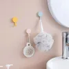 Plastics Self Adhesive Wall Hook Strong Without Drilling Coat Bag Bathroom Door Kitchen Towel Hanger Hooks Home Storage Accessories
