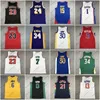 Män basket tröja nash Anthony Ewing Mitchell Carter McGrady Hardaway Garnett Malone Iverson Mutombo Bibby Petrovic Kemp Payton Barkley Williams Jerseys