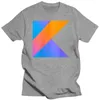 Heren t shirts heren t-shirt kotlin logo shirt voor programmeurs klassieke gedrukte t-shirt tees top