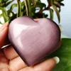 Figurki dekoracyjne naturalny zielony różowy niebieski fioletowy opal serce yn woda symbol miłości duchowa medytacja uzdrawianie kryształowy dom domowy