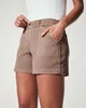 Femmes Shorts Stretch Twill D'été Casual Mode Vintage Taille Haute Élastique Maigre Déchiré Lmitation Denim 230516