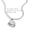 Pendant Necklaces Coconal Fashion Silver Color Women Men Warm Thin Chain Necklace Zinc Alloy Party Gifts