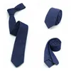 Bow Ties Fashion Men Solid Color Denim Tie 6CM Casual Knot Hand Cotton Shirt Neck Clothing Accessories