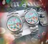 Pardesigner Mens Womens Watch 41mm 36mm 31mm Oyster Perpetual Motion Clock Automatisk mekanisk rörelse 904L Rostfritt stål Remblommor Skeletonklockor