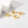 Cluster Rings Engraved Bitch Poppin Word Stainless Steel Lettered For Women 18K Gold Plated Heart Shape Zircon Finger