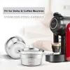 コーヒーフィルターicafilasstainless鋼再利用可能なコーヒーカプセル補充可能なコーヒーカプセルカップフィルターデルタQマシン230516