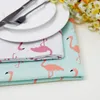 Table Cloth Korean Polyester Cotton Tablecloth Red Flamingos Printing Dust-proof Wedding Party Rectangular Cover