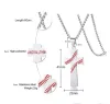 Ketting heren honkbal kruis hangerse sieraden explosie hanger hiphop sieraden rapstijl hanger creatief s56