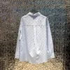 바지 이른 봄 핫 다이아몬드 슈트 세련된 스타일 셔츠+하이 허리 반바지