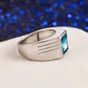 Bandringen mannen ringen 925 zilveren sieraden met zirkoon edelsteen vingerring voor mannelijk bruiloft feestje Banquet belofte Geschenken Buitgeschenken Groothandel J230517