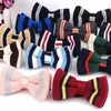 Bow Ties Wedding Bowtie för brudgum Fashion Randiga slips män kvinnor knut vuxen stickad cravat stickade bowties groomsmen