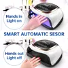 Essiccatori per unghie Lampada a LED UV per unghie Asciugatura Lampada per manicure con funzione di memoria Display LCD Lampada per unghie a LED professionale per strumenti per saloni di nail art 230516