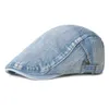 Herren Denim Baskenmütze Retro Irish Cap Golf Ivy Jeff Caps Unisex Cabbie Newsboy Driver Gatsby Hut Outdoor Sonnenhüte