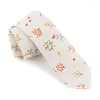 Bow Ties Fashion Linn For Men Skinny 6cm Coldie Qstrich Flower Stars Feuilles Prints Party Casual Casual Corbatas Gravata Cadeau