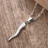 Pendant Necklaces ITALIAN HORN Necklace Stainless Steel Cornicello Charm Unisex Men And Women Jewelry