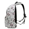 Zaino FABRECANDY Donna Cute Cartoon Animal Stampa Canvas Bagpack Bookbag Borse da scuola Ragazze adolescenti Fresh Backbag Laptop