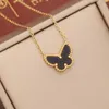 Luxe gouden plating vlinder hangsel ketting hoogwaardige vrouwen geschenk sieraden