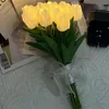 Dekorativa blommor 10/15/20st Ins Led Tulip Bouquet Fake Flower Girl Birthday Presents Artificial Faux Stem Light Ornament