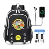 Rucksack 4 Kinder Rucksack Cartoon A4 Vlad Hohe Kapazität USB Mädchen Junge Schultasche Teenager Studenten Büchertasche Männer Laptop Umhängetasche J230517