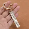 سلاسل المفاتيح راينستون مضاد لرقم الهاتف العلامة سلسلة مفاتيح لوحة السيارة keyfob للأزواج Keyring قلادة حلية الزوجين هدية