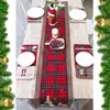 Tafelkleed rood en zwart Scandinavische stijl plaid mooi klassiek ontwerp voor keuken eetdecoratie ts1