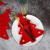 Maty stołowe 4PCS świąteczny kieszonkowy nóż noże