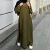 Ethnische Kleidung Satin Abaya Dubai Türkei Kaftan Frauen Muslim Maxikleid Bescheidene Abayas Islamische Kleidung Arabische Robe Afrikanische Kleider Kleid Jalabiya 230517